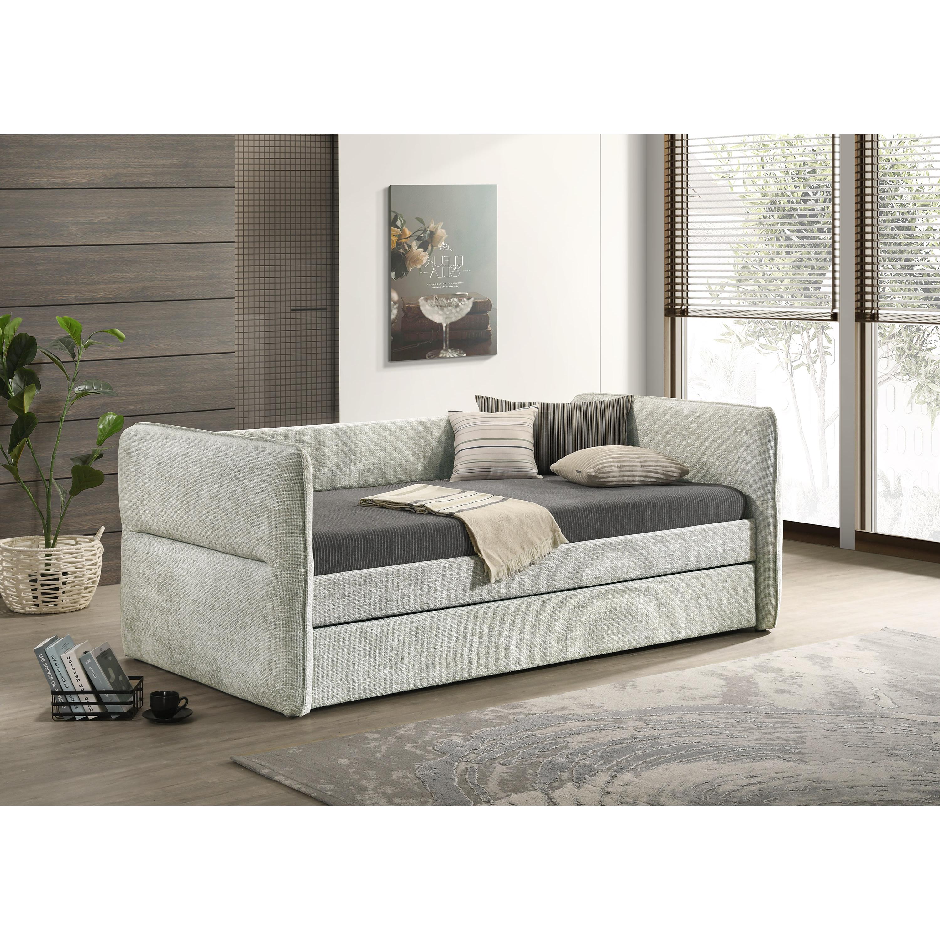 Crown Mark Philipa 5324LG Daybed - Light Grey Tweed IMAGE 1